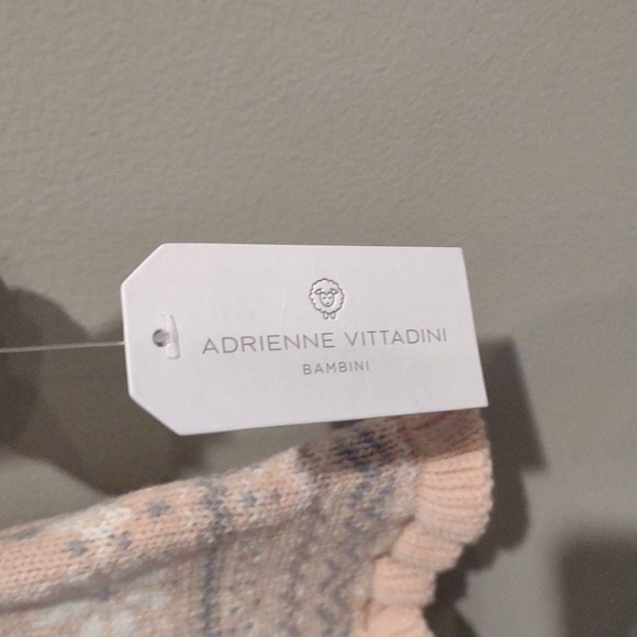 Adrienne‎ Vittadini Bambini 2 Piece Pink Sweater Dress/White Fur Vest Girls 24M - Picture 4 of 6